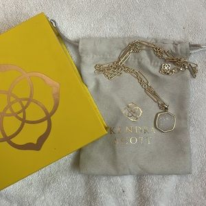 New Kendra Scott drusy stone necklace